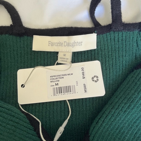 Favorite Daughter Green Knit Tank Top Size M - Picture 3 of 4